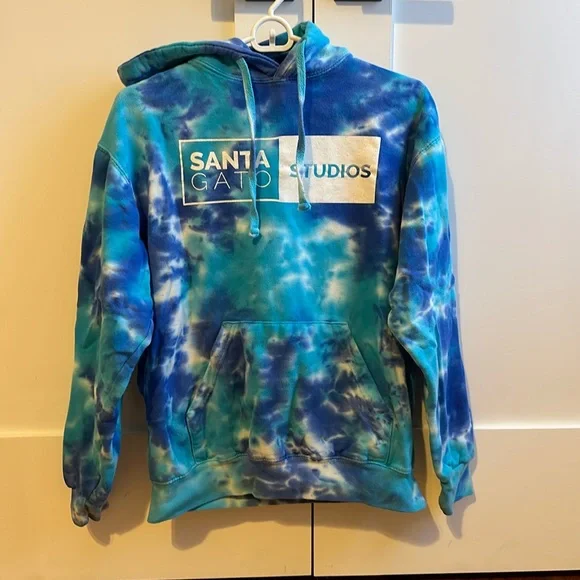 The Basement Yard Santagato Studios Blue TieDye Hoodie